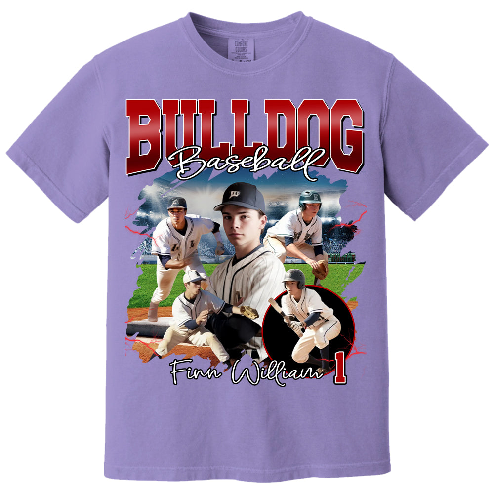 Custom Baseball Player Photo With Vintage Style Bootleg Shirt, Personalized Gift For Baseball Player A2110 Pt99