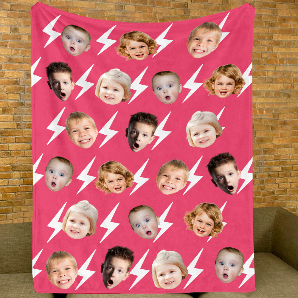 Upload Your Photo Blanket For Family - Custom Photo Kid, Adult Blanket Tu20