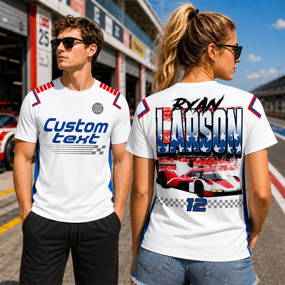 Custom Photo Race Car Shirt - Personalized Shirt For Racing Fan A2110 T24