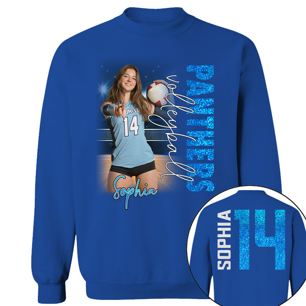 Personalized Volleyball Player Shirt, Custom Name & Number Volleyball Tee, Volleyball Mom Gift Na02 VH01