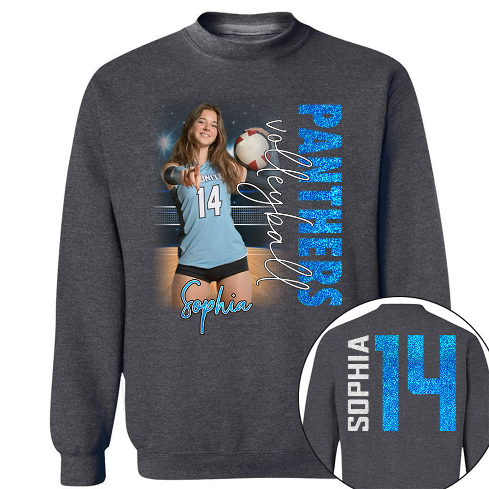 Personalized Volleyball Player Shirt, Custom Name & Number Volleyball Tee, Volleyball Mom Gift Na02 VH01