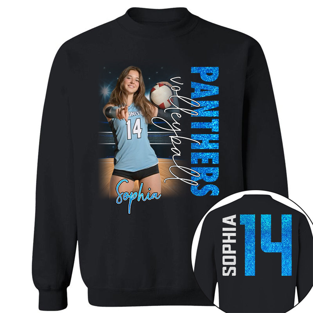 Personalized Volleyball Player Shirt, Custom Name & Number Volleyball Tee, Volleyball Mom Gift Na02 VH01