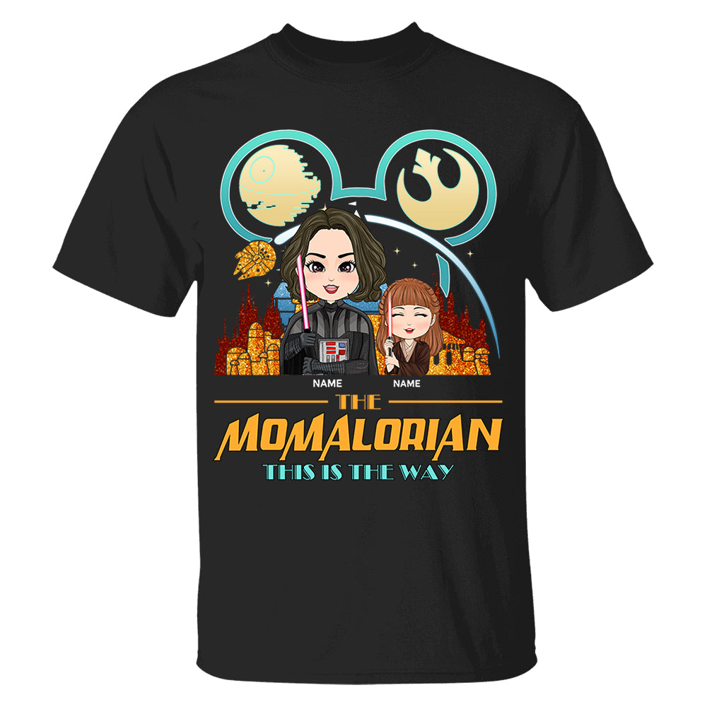 The Momalorian This Is The Way Cute Art - Personalized Shirt For Mom - Mother’s Day Gift For Her