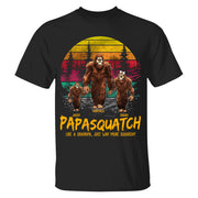 Papasquatch, Like A Grandpa, Just Way More Squatchy - Personalized Vintage Shirt Nh00