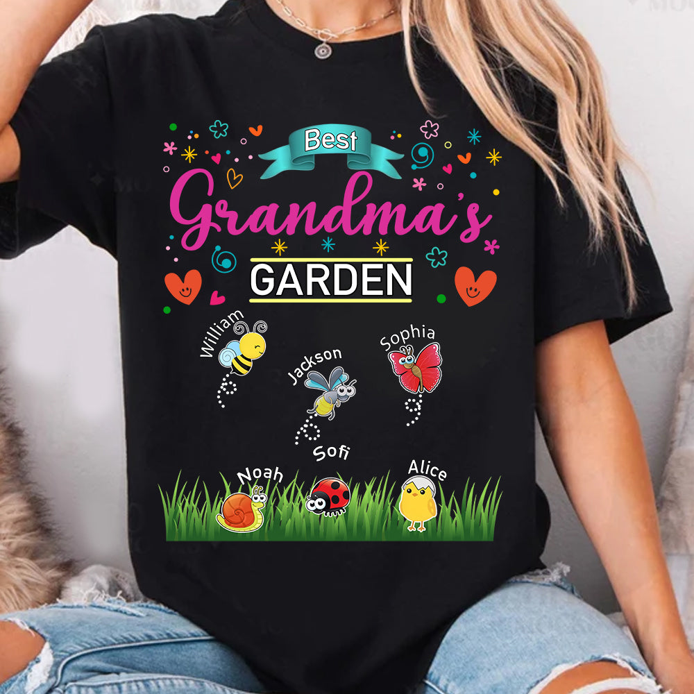 Grandma's Garden, Personalized Mama Shirt, Custom Gift For Nickname and Kids Names T1807 Tm01