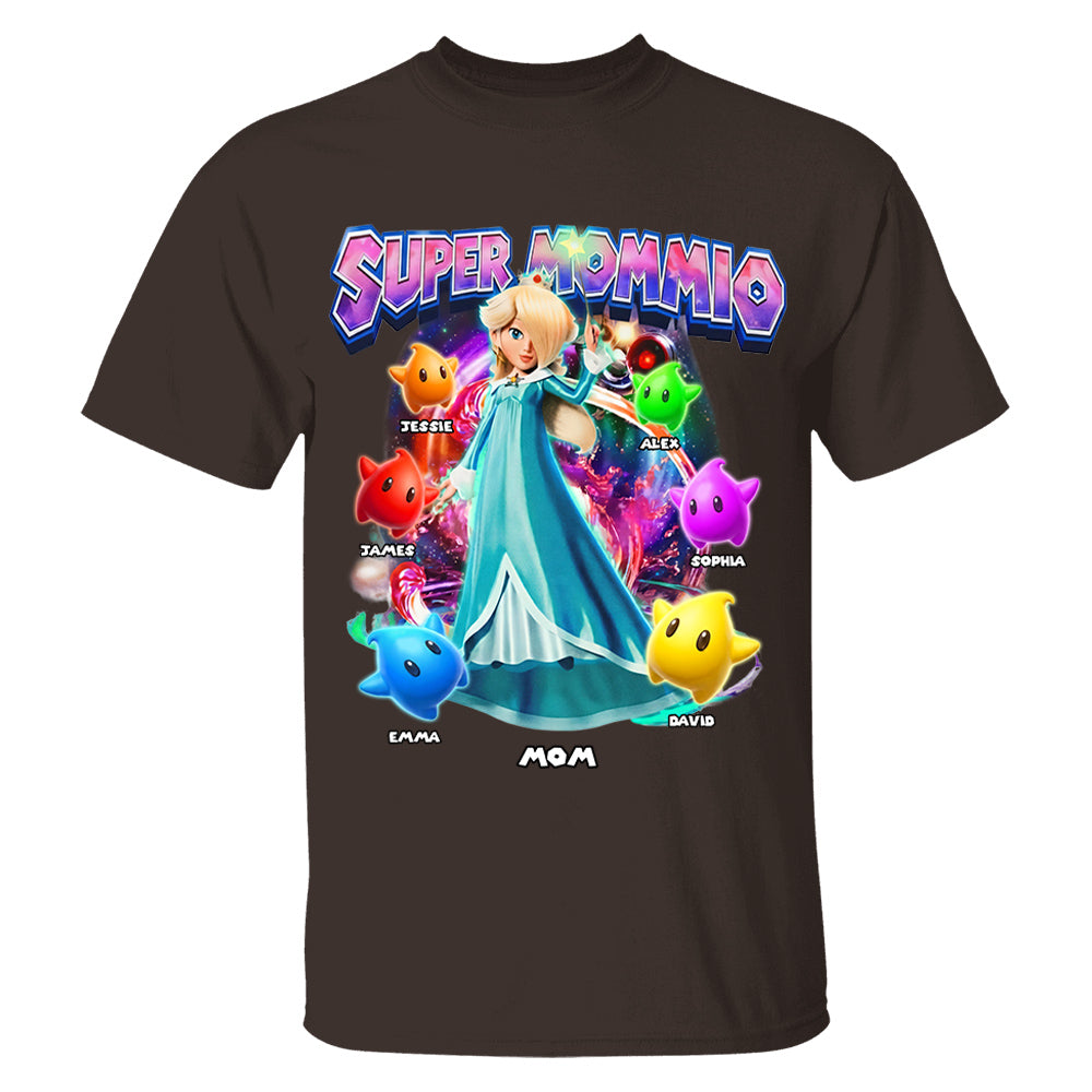 Personalized Vintage Princess Super Mommio T-Shirt, Super Mommio Retro 90s Graphic Tee, Universal Studios Shirt VH01
