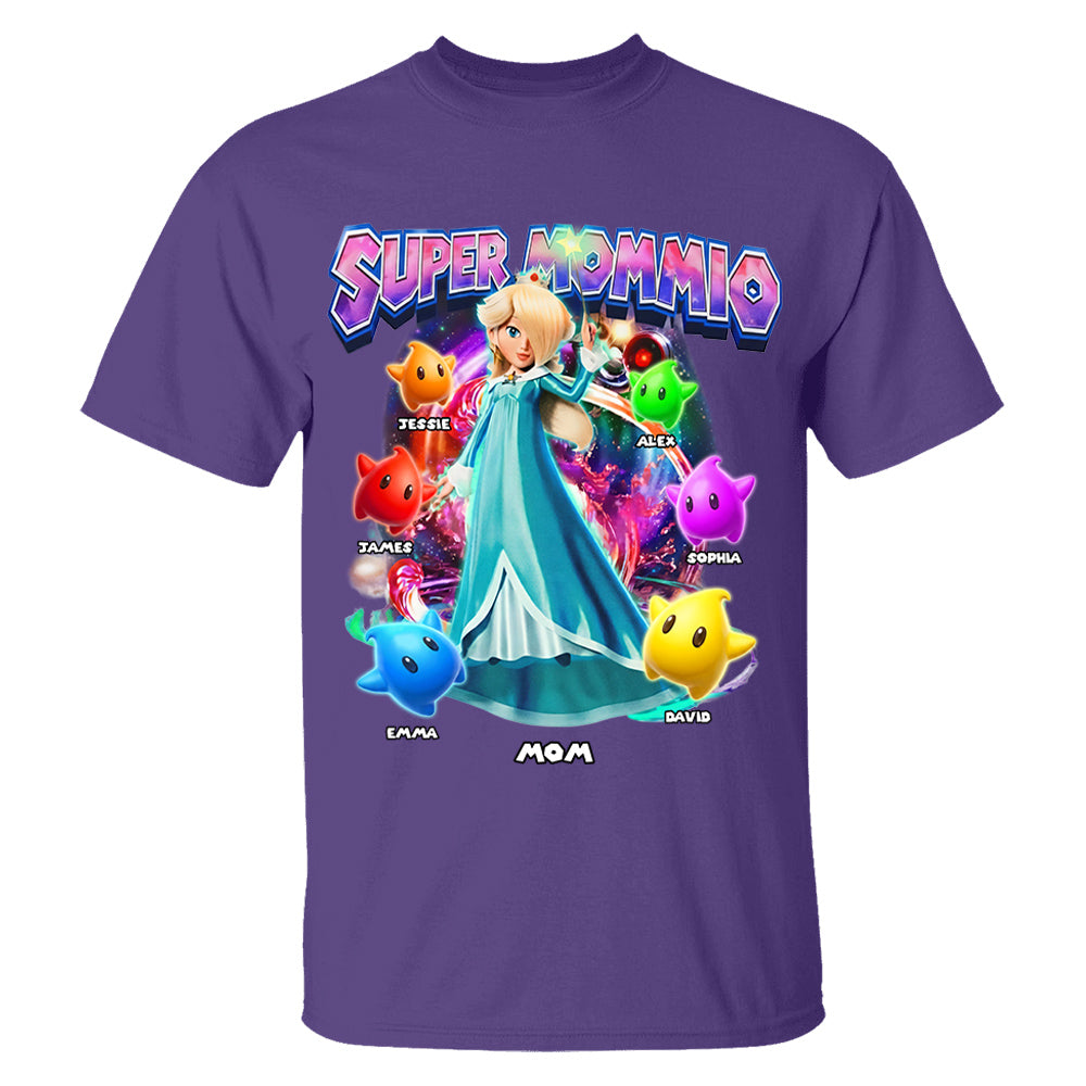 Personalized Vintage Princess Super Mommio T-Shirt, Super Mommio Retro 90s Graphic Tee, Universal Studios Shirt VH01