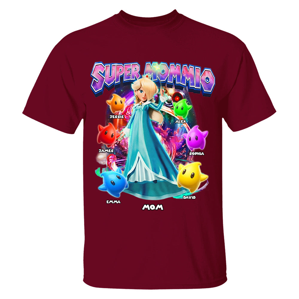 Personalized Vintage Princess Super Mommio T-Shirt, Super Mommio Retro 90s Graphic Tee, Universal Studios Shirt VH01