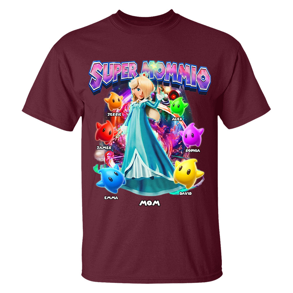 Personalized Vintage Princess Super Mommio T-Shirt, Super Mommio Retro 90s Graphic Tee, Universal Studios Shirt VH01