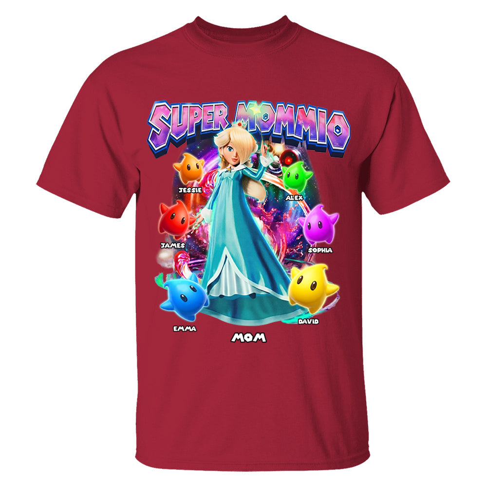 Personalized Vintage Princess Super Mommio T-Shirt, Super Mommio Retro 90s Graphic Tee, Universal Studios Shirt VH01