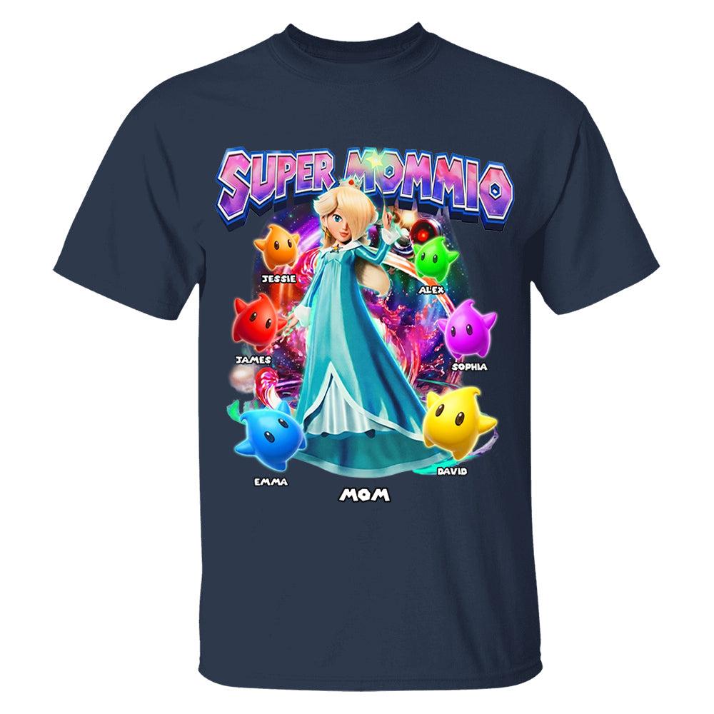 Personalized Vintage Princess Super Mommio T-Shirt, Super Mommio Retro 90s Graphic Tee, Universal Studios Shirt VH01