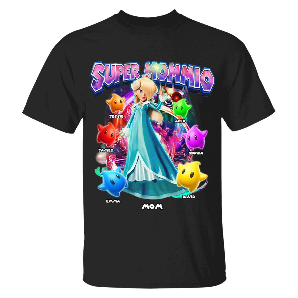 Personalized Vintage Princess Super Mommio T-Shirt, Super Mommio Retro 90s Graphic Tee, Universal Studios Shirt VH01