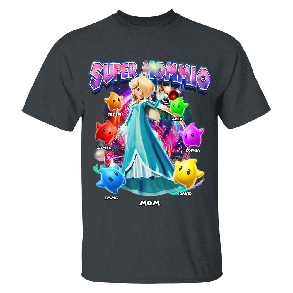 Personalized Vintage Princess Super Mommio T-Shirt, Super Mommio Retro 90s Graphic Tee, Universal Studios Shirt VH01