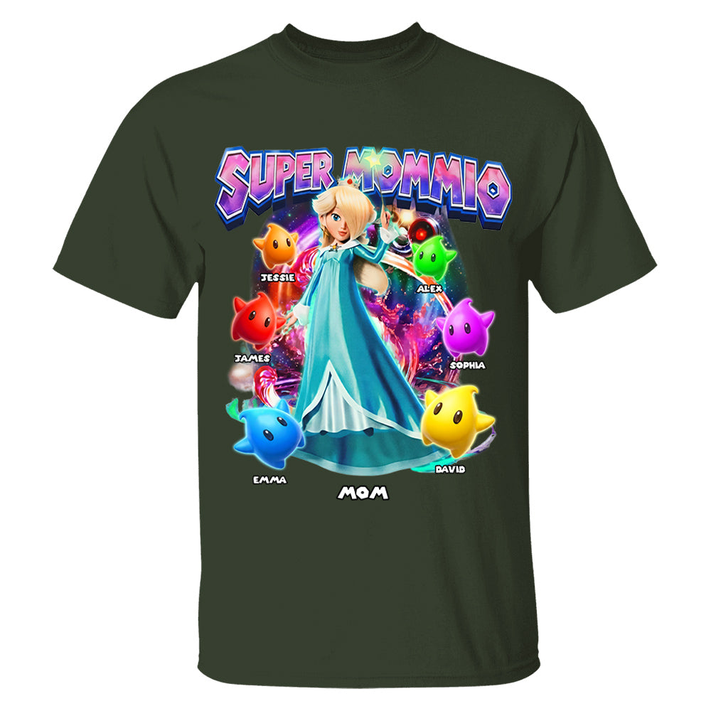 Personalized Vintage Princess Super Mommio T-Shirt, Super Mommio Retro 90s Graphic Tee, Universal Studios Shirt VH01