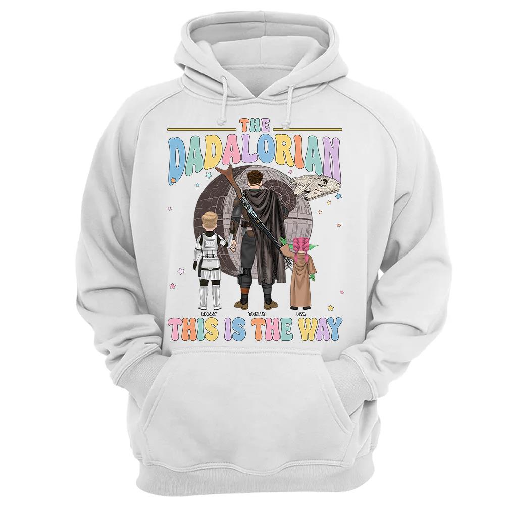 The Dadalorian This Is The Way - Personalized Shirt For Dad Custom Nickname With Kids Gift Na02 Hv01