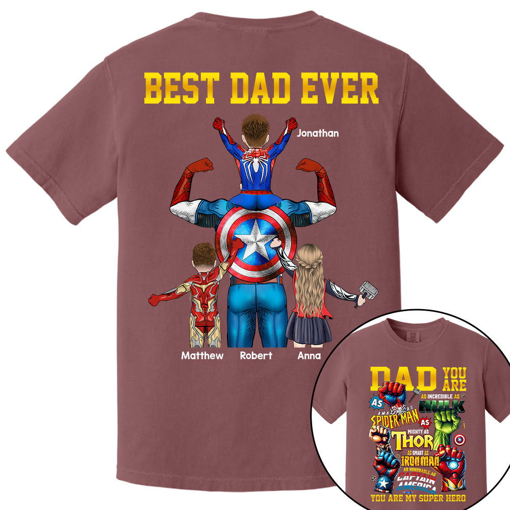 Daddy You Are Best Dad Ever, Personalized Shirt, Gift For Father's Day T1807 Do99