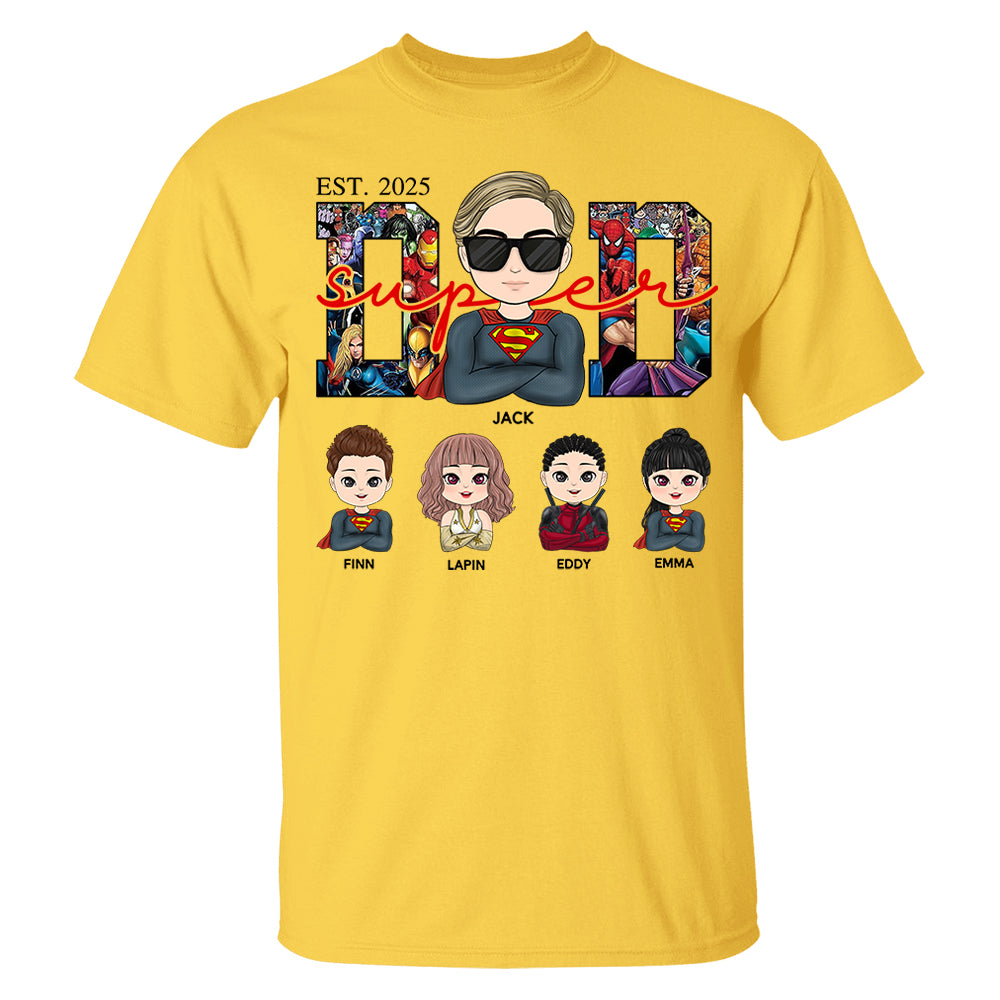 Super Dad - Personalized Shirt Gift For Dad Mom Tu24