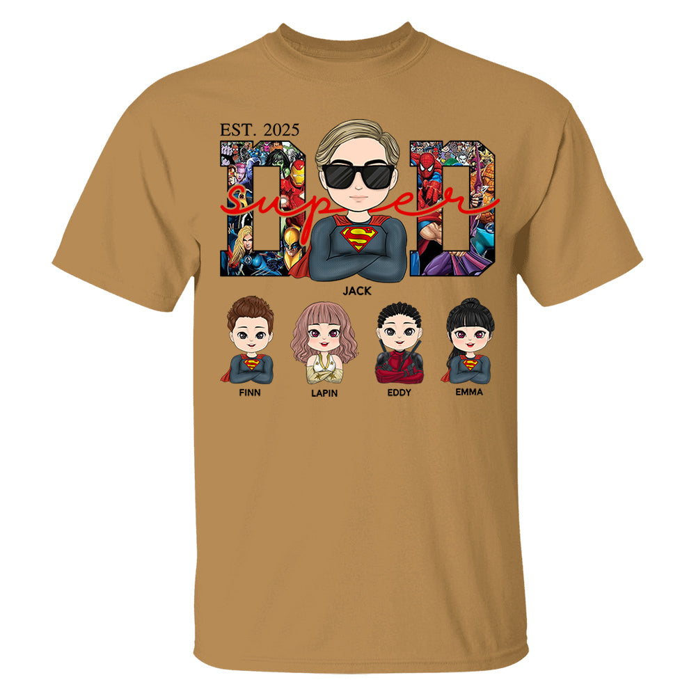 Super Dad - Personalized Shirt Gift For Dad Mom Tu24