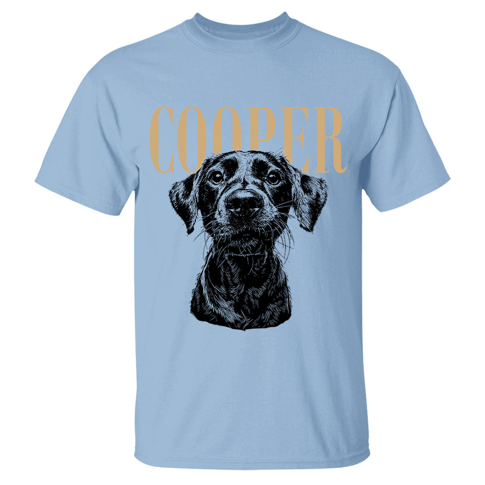 Custom Pet Photo And Name Shirt,Personalized Comfort Colors Pet Shirt,Customized Picture Dog Shirt,Dog Lover Gift,Cat Mom Gift,Pet Loss Gift VH01