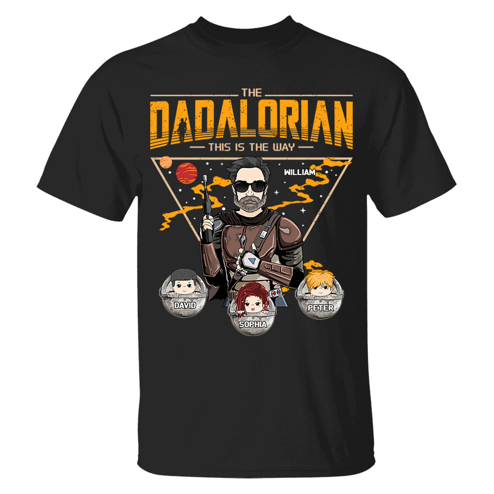 The Dadalorian This Is The Way - Personalized Shirt Gift For Dad DO98