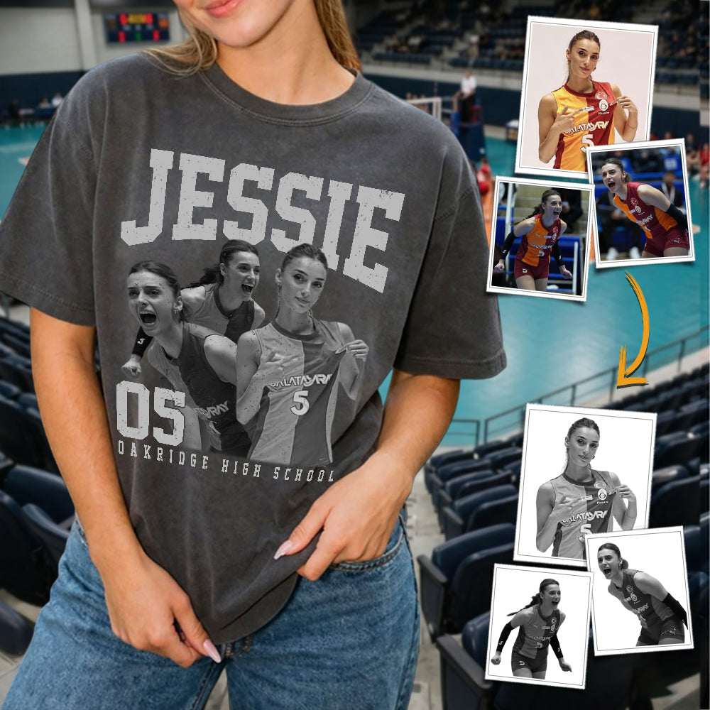 Volleyball Lover - Personalized Washed Tee Custom Sport Players Sport Family NA04