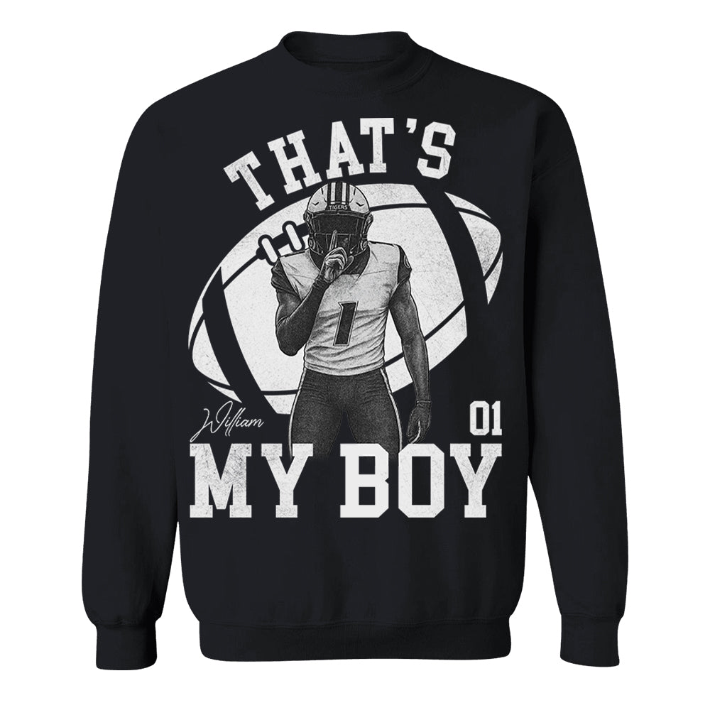 That’s My Boy - Washed Tee Retro Bootleg Shirt - Custom Photo Football Players - Gift For Sport Family T1807 T24