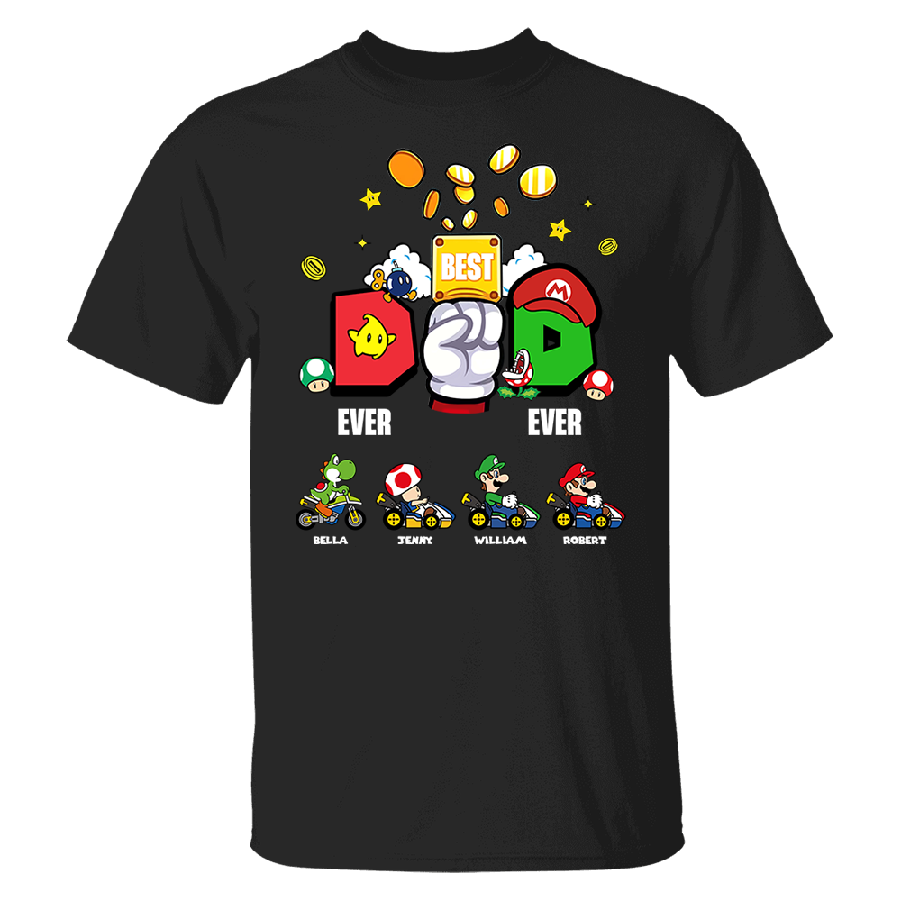 Personalized Best Dad Ever Shirt, Super Daddio Shirt, Super Dad, Father's Day Gift