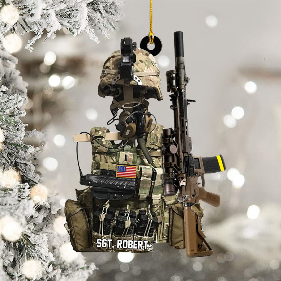 BattleReady Tactical Gear Stand Christmas Ornament Gift For Military Veteran H2511 Trna