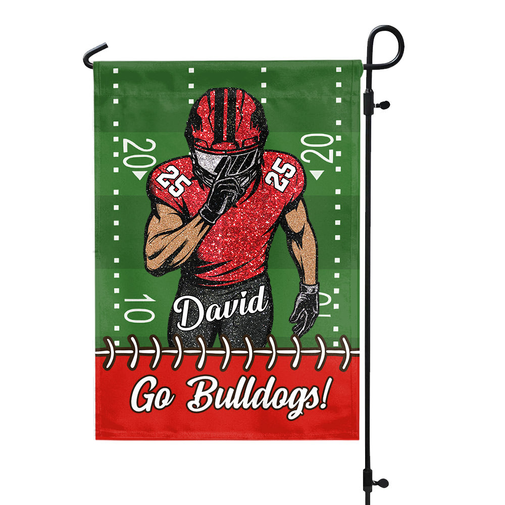 Custom Football Fan - Personalized Garden Flag, Football Gift Na02 Li29