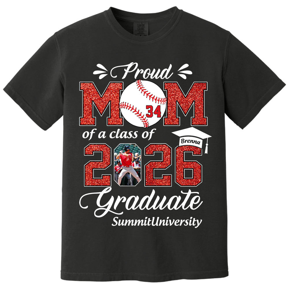 Personalized Baseball Graduation Shirt Class of 2026 Custom Senior Shirt Family Graduation Gift Baseball Senior 2026 Shirt Na02 T24