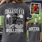 Personalized Soccer Mom Shirt - I'll Always Be Your Biggest Fan - Custom Photo Soccer Player Gift For Soccer Lovers T1807