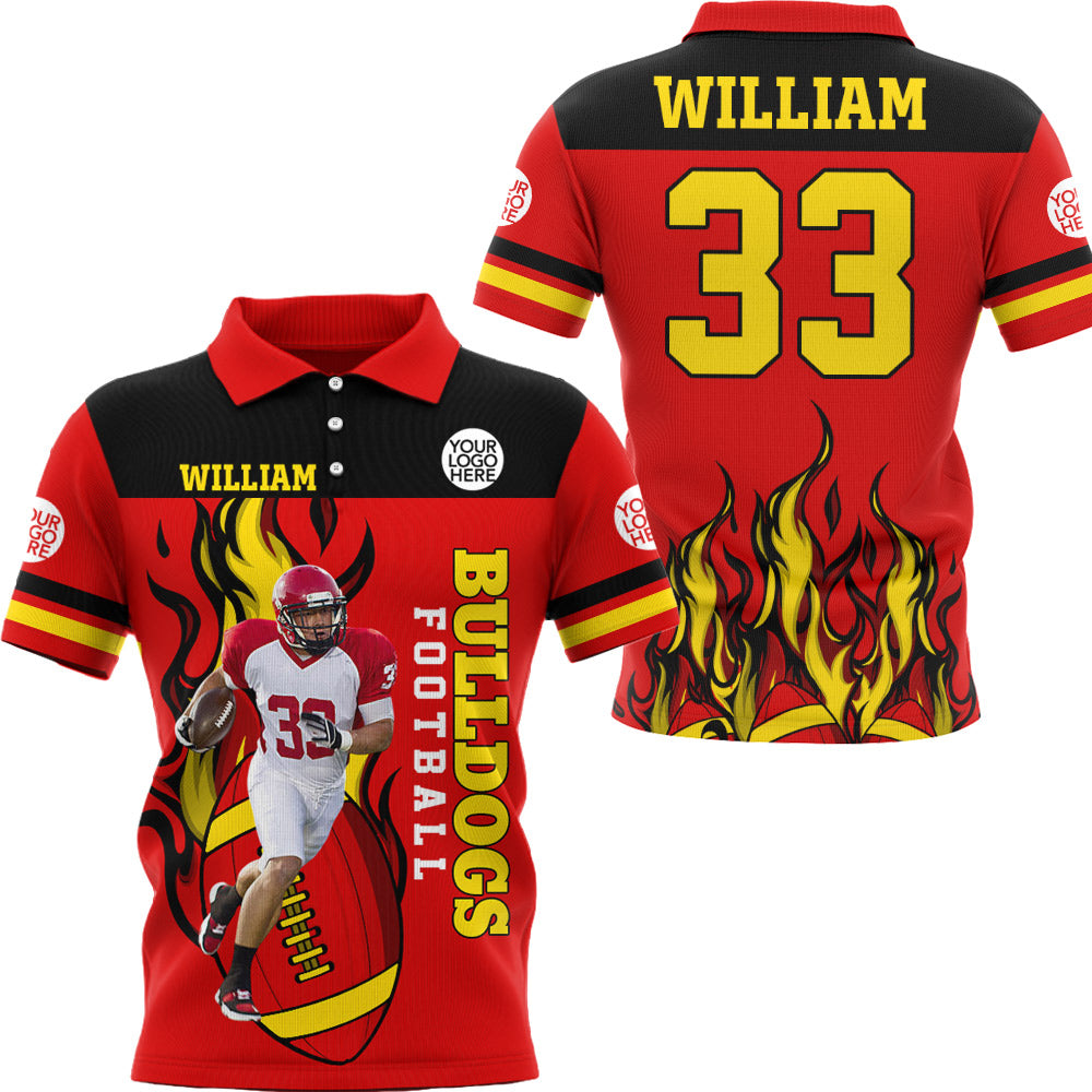Custom Photo Football Personalized All Over Print Shirt Gift For Football Lovers Football Family Game Day Tu24 Li29