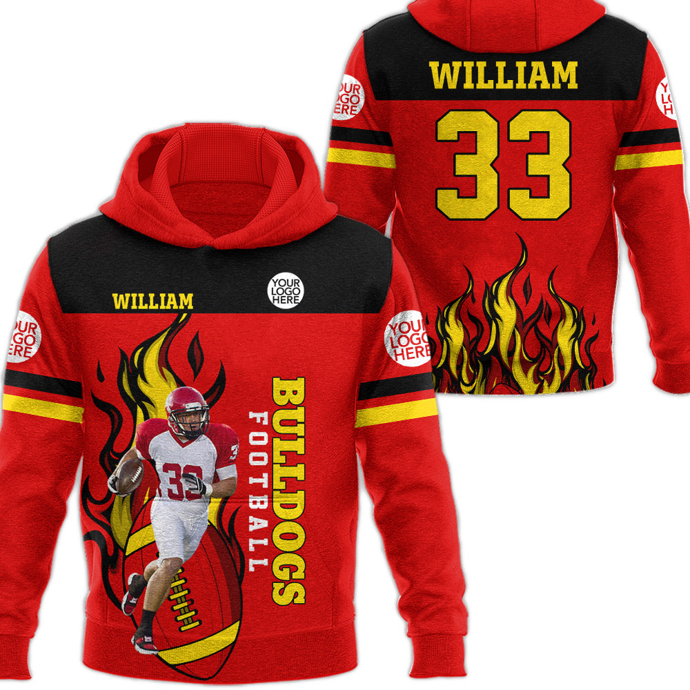 Custom Photo Football Personalized All Over Print Shirt Gift For Football Lovers Football Family Game Day Tu24 Li29
