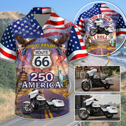 Celebrate 100 Years of Road Route 66 and America 250th Anniversary - This Is How I Roll - Personalized Motorcycle Photo Hawaiian Shirt A2110 T24