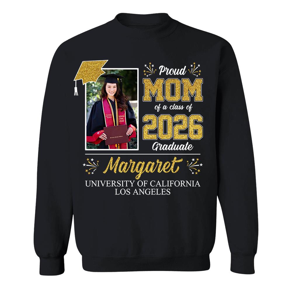 Personalized Graduation Shirts Custom Graduation Shirt Class of 2026 Family Gifts For Family Member Graduation Shirt Vr2 Na02 Hv01