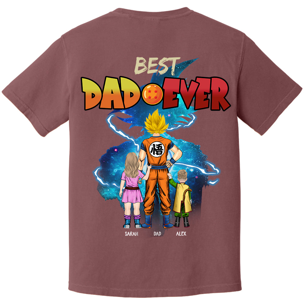 Best Dad Ever, Personalized Shirt, Dragon Dad Custom Shirt Gift For Father's Day T1807 Li29