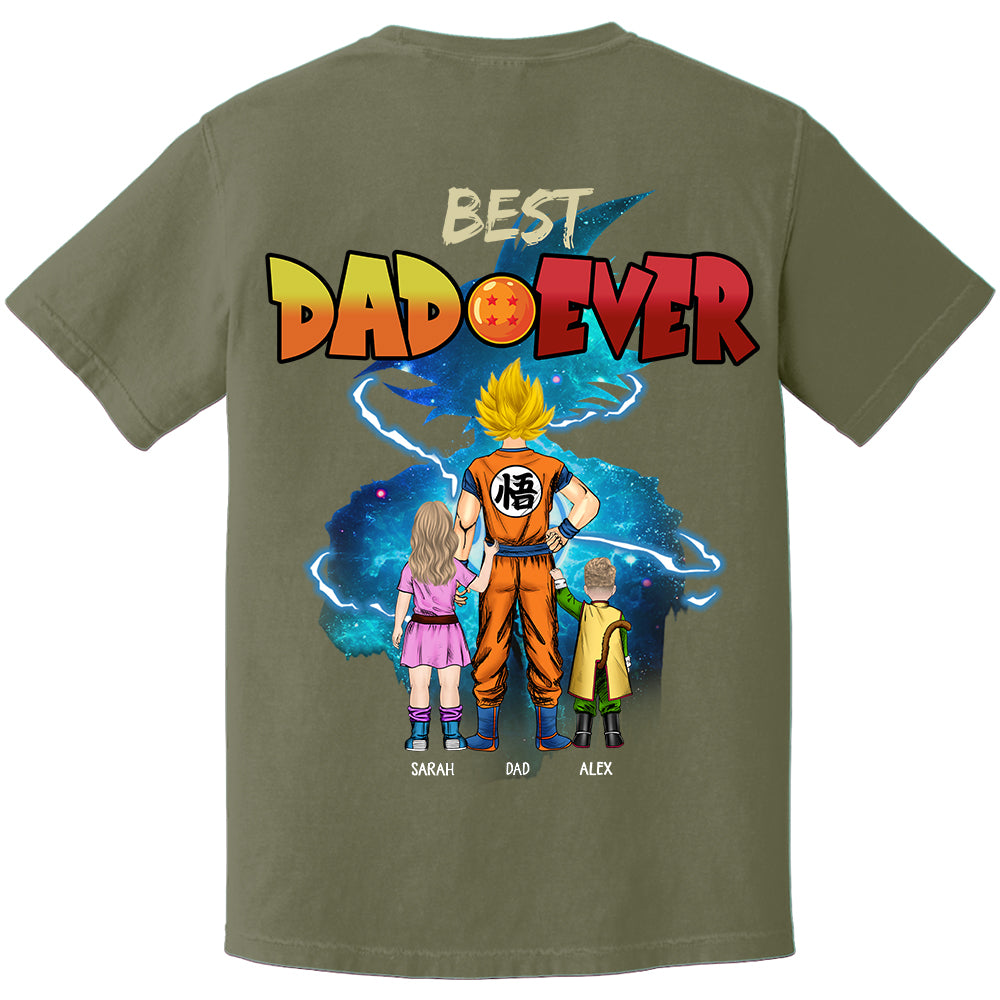 Best Dad Ever, Personalized Shirt, Dragon Dad Custom Shirt Gift For Father's Day T1807 Li29