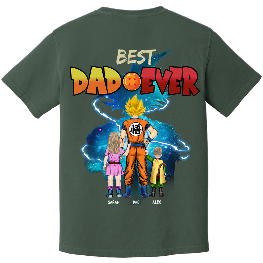 Best Dad Ever, Personalized Shirt, Dragon Dad Custom Shirt Gift For Father's Day T1807 Li29