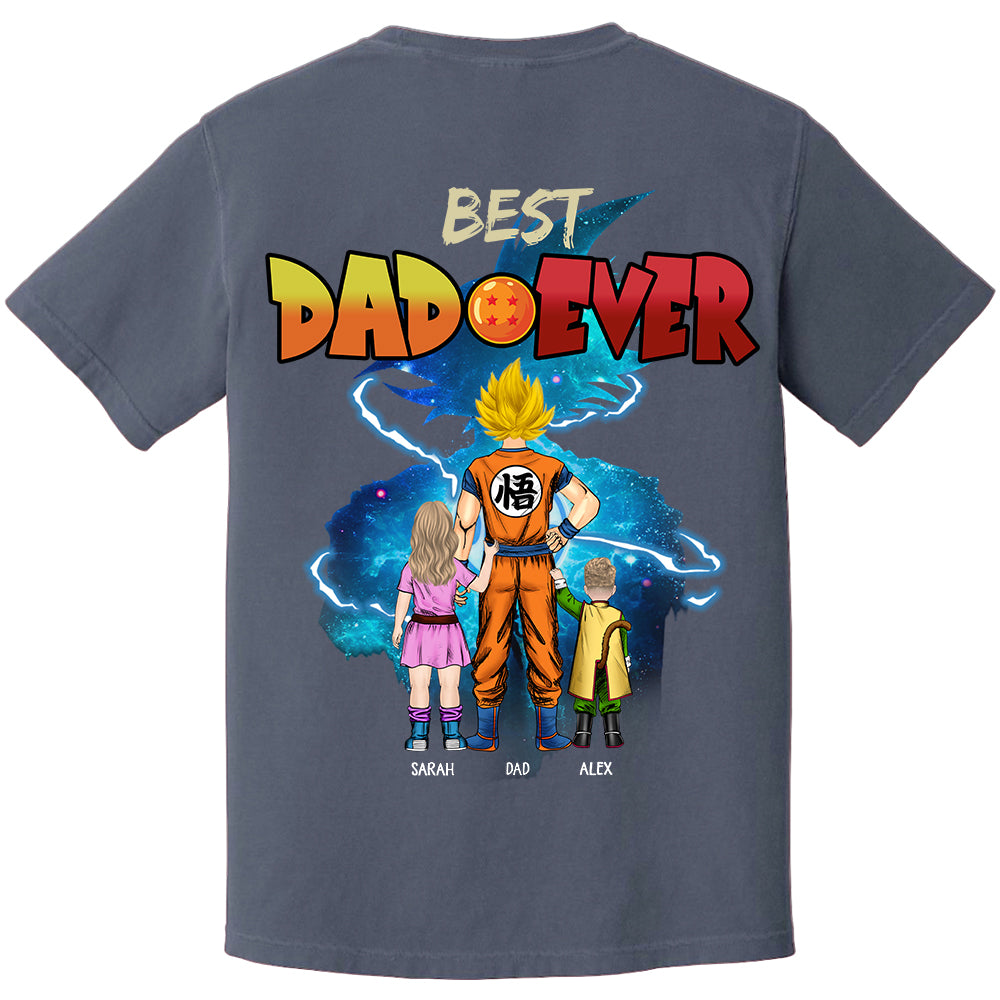 Best Dad Ever, Personalized Shirt, Dragon Dad Custom Shirt Gift For Father's Day T1807 Li29
