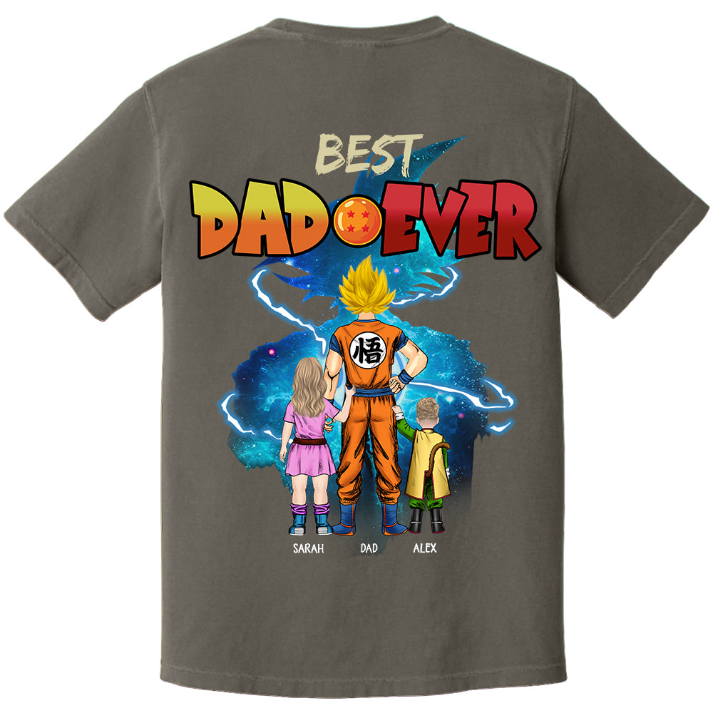 Best Dad Ever, Personalized Shirt, Dragon Dad Custom Shirt Gift For Father's Day T1807 Li29