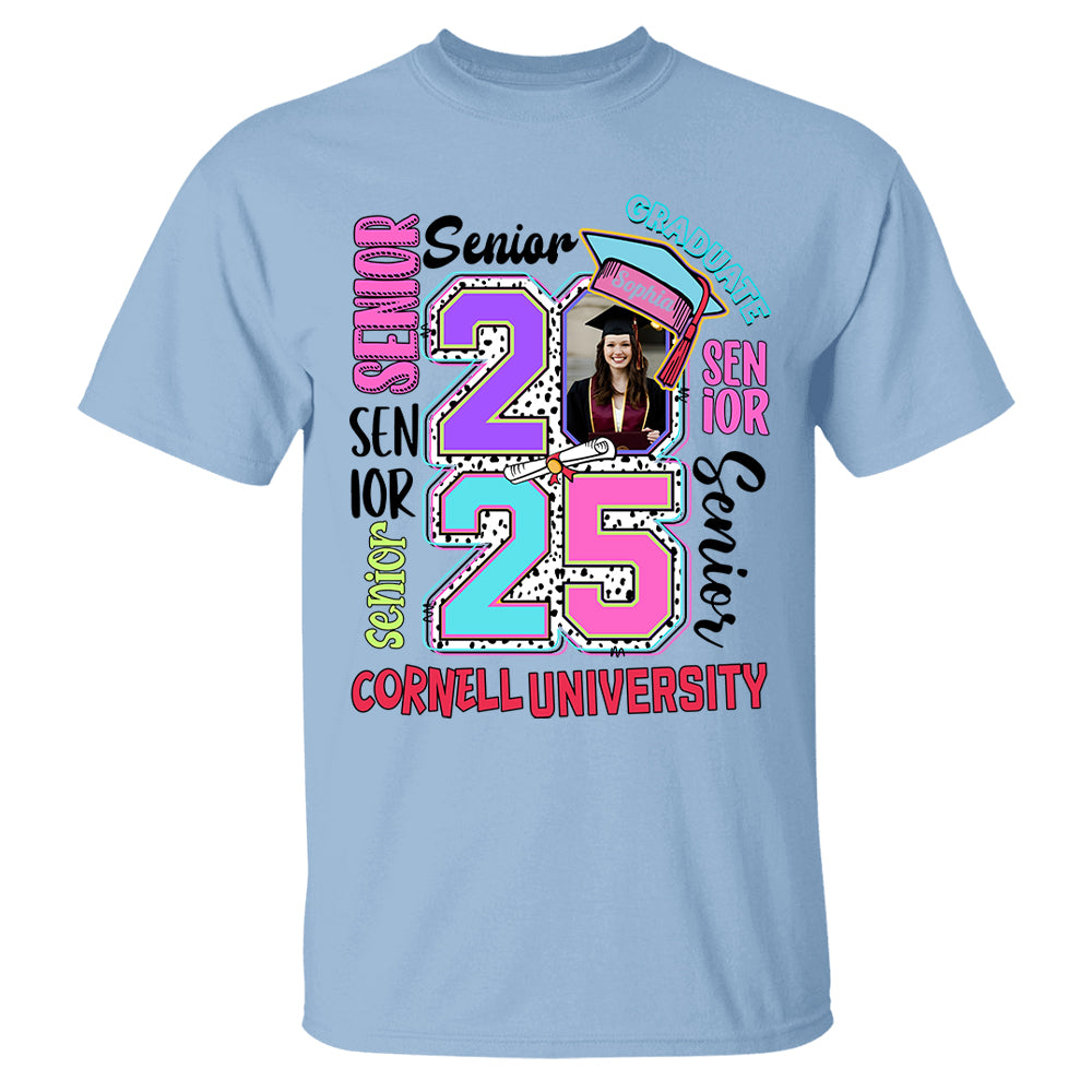 Senior 2025 Graduate, Retro Graduation Shirt vr2 - YN2103 Hn01 