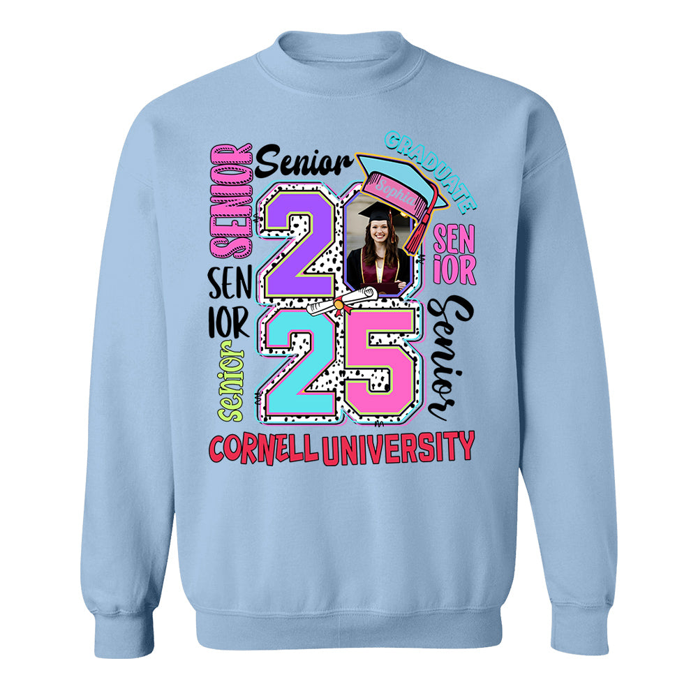 Senior 2025 Graduate, Retro Graduation Shirt vr2 - YN2103 Hn01 