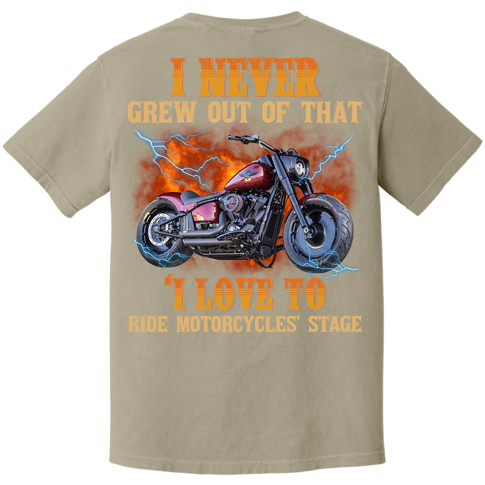 Loving to Ride Motorcycles Shirt - Personalized Upload Vehicle Photo For Biker A2110
