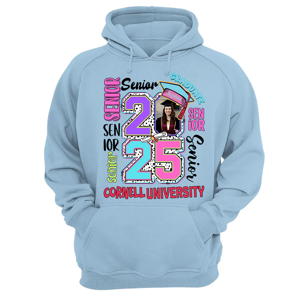 Senior 2025 Graduate, Retro Graduation Shirt vr2 - YN2103 Hn01 