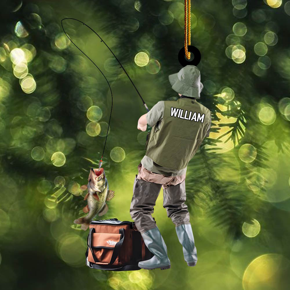 Fishing Christmas Ornament Gift For Fishing Lovers Christmas Gift H2511 Tm01