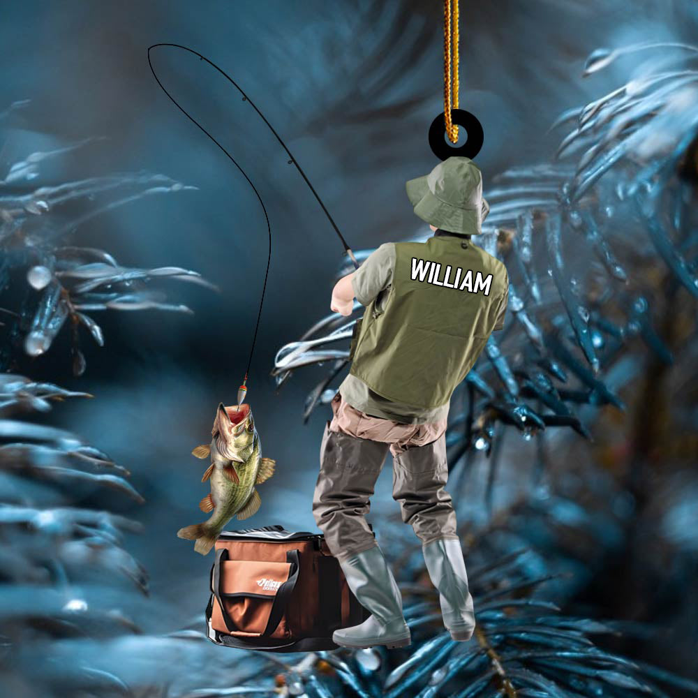 Fishing Christmas Ornament Gift For Fishing Lovers Christmas Gift H2511 Tm01