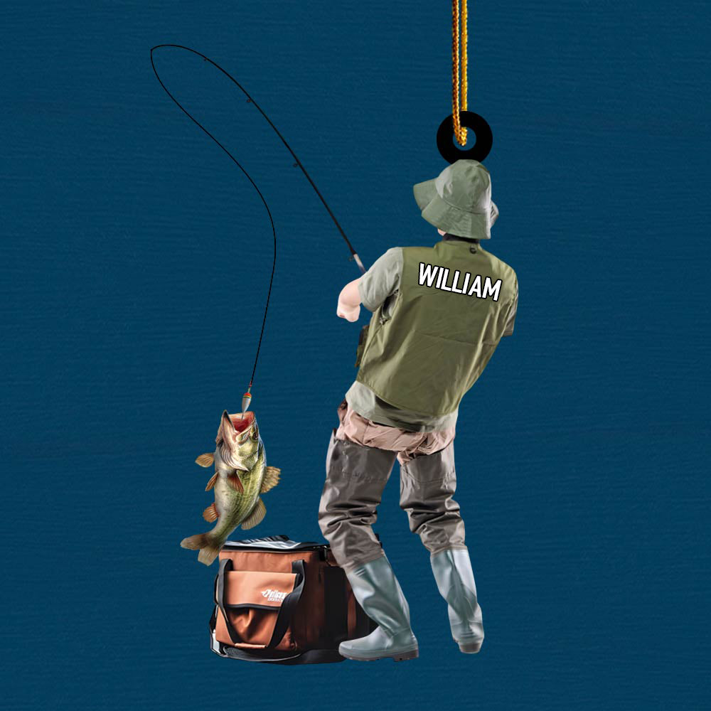 Fishing Christmas Ornament Gift For Fishing Lovers Christmas Gift H2511 Tm01