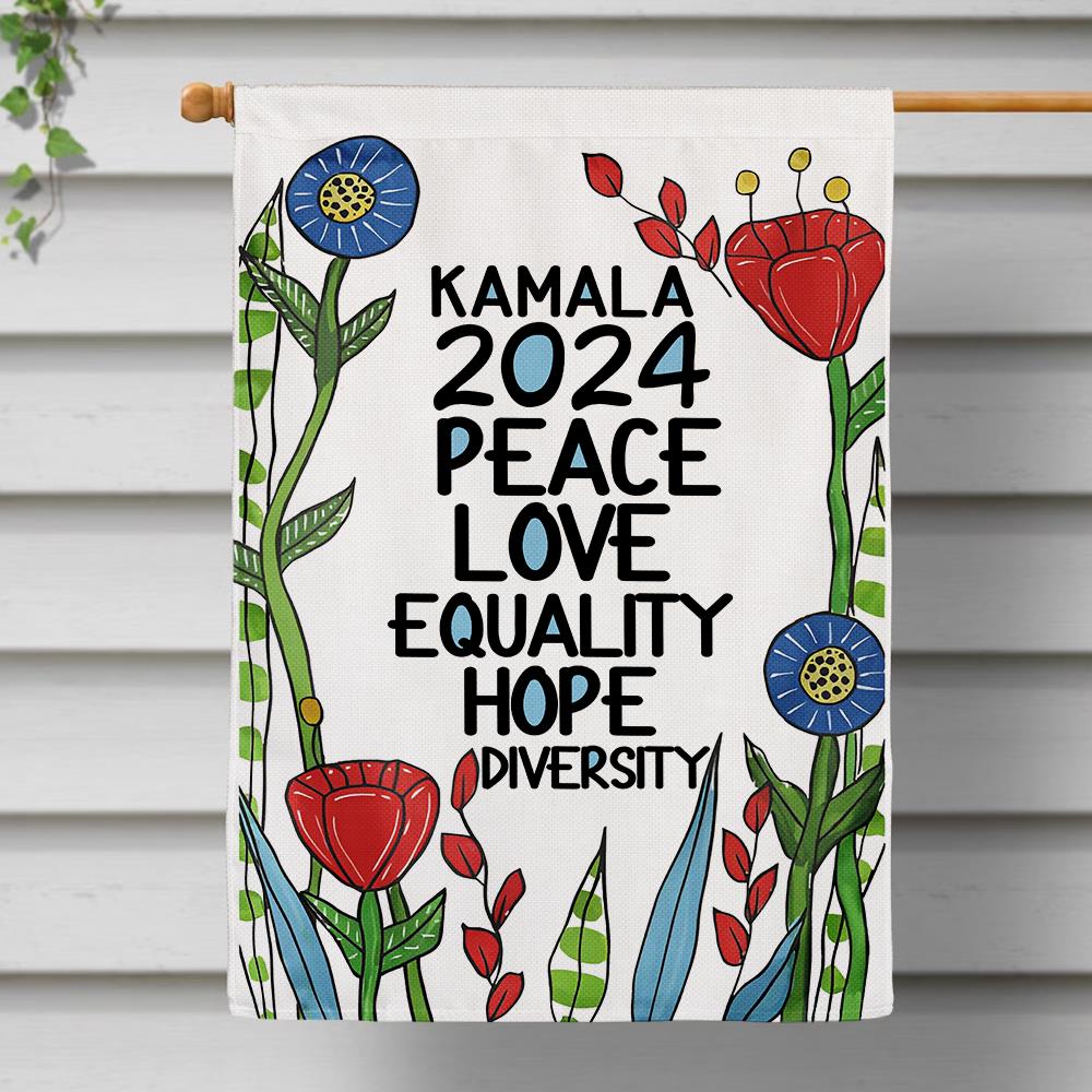 Kamala 2024 Garden - Feminist Gift Flags