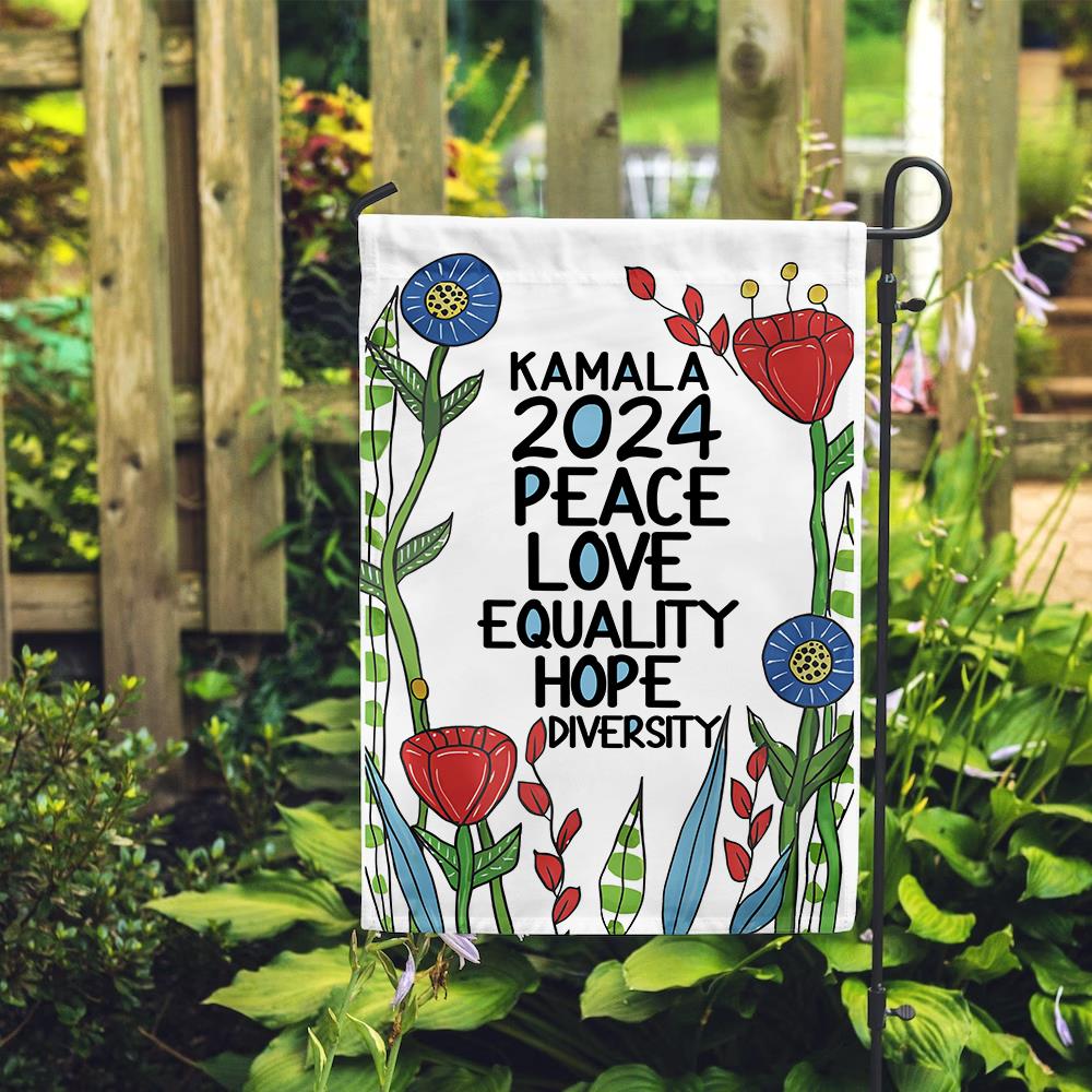 Kamala 2024 Garden - Feminist Gift Flags