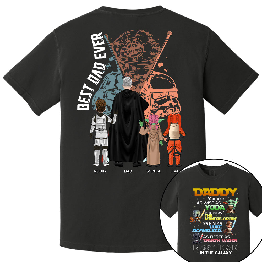 Best Dad In The Galaxy Personalized Shirt Gift For Dad Pt99